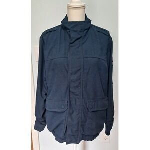 Bulwark‎ FR Jacket Mens M Navy Flame Resistant Bomber Workwear